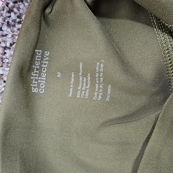 Girlfriend Collective High Rise Compressive Workout Leggings in GreenSize M - Picture 5 of 7